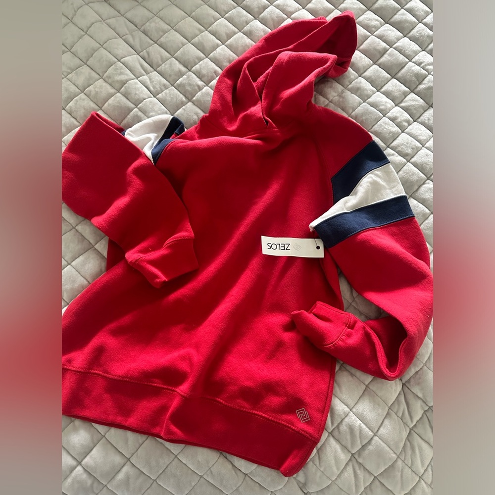 New Red Hoodie Boys Large